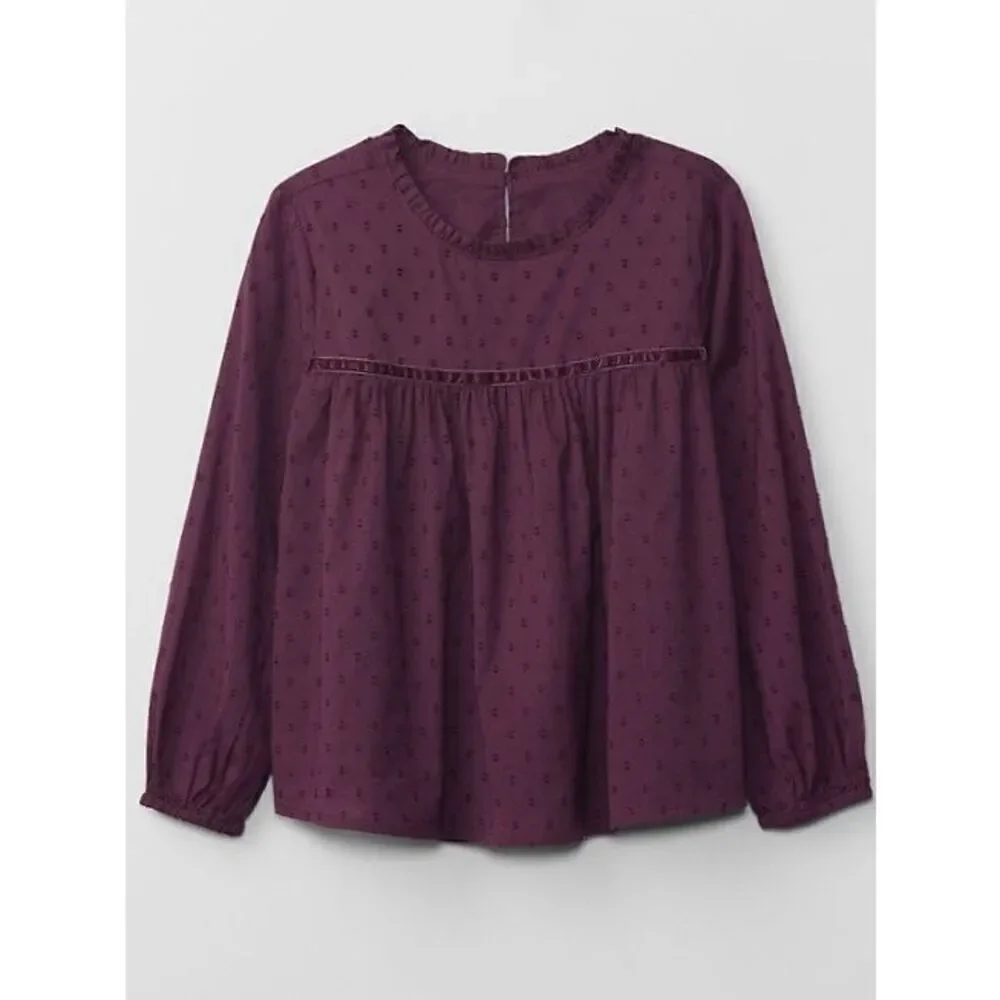 NEW Gap Kids Girls XS (4/5) Swiss Dot Top